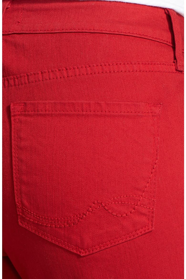 'Clarissa' Fitted Stretch Ankle Skinny Jeans, Alternate, color, CRIMSON RED