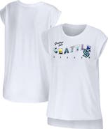 WEAR by Erin Andrews Women's WEAR by Erin Andrews White Seattle Kraken Greetings From Muscle T-Shirt