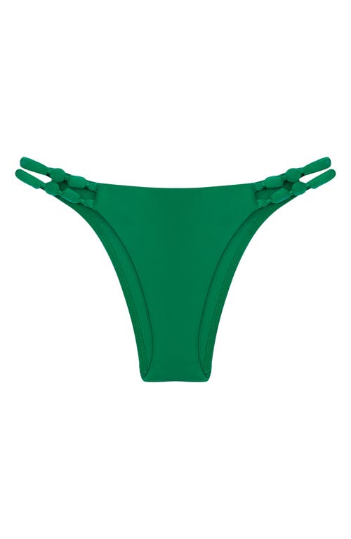 Vix Swimwear Atena Solid Double Strap Bikini Bottoms In Green