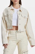Bayeas Crop Denim Trucker Jacket