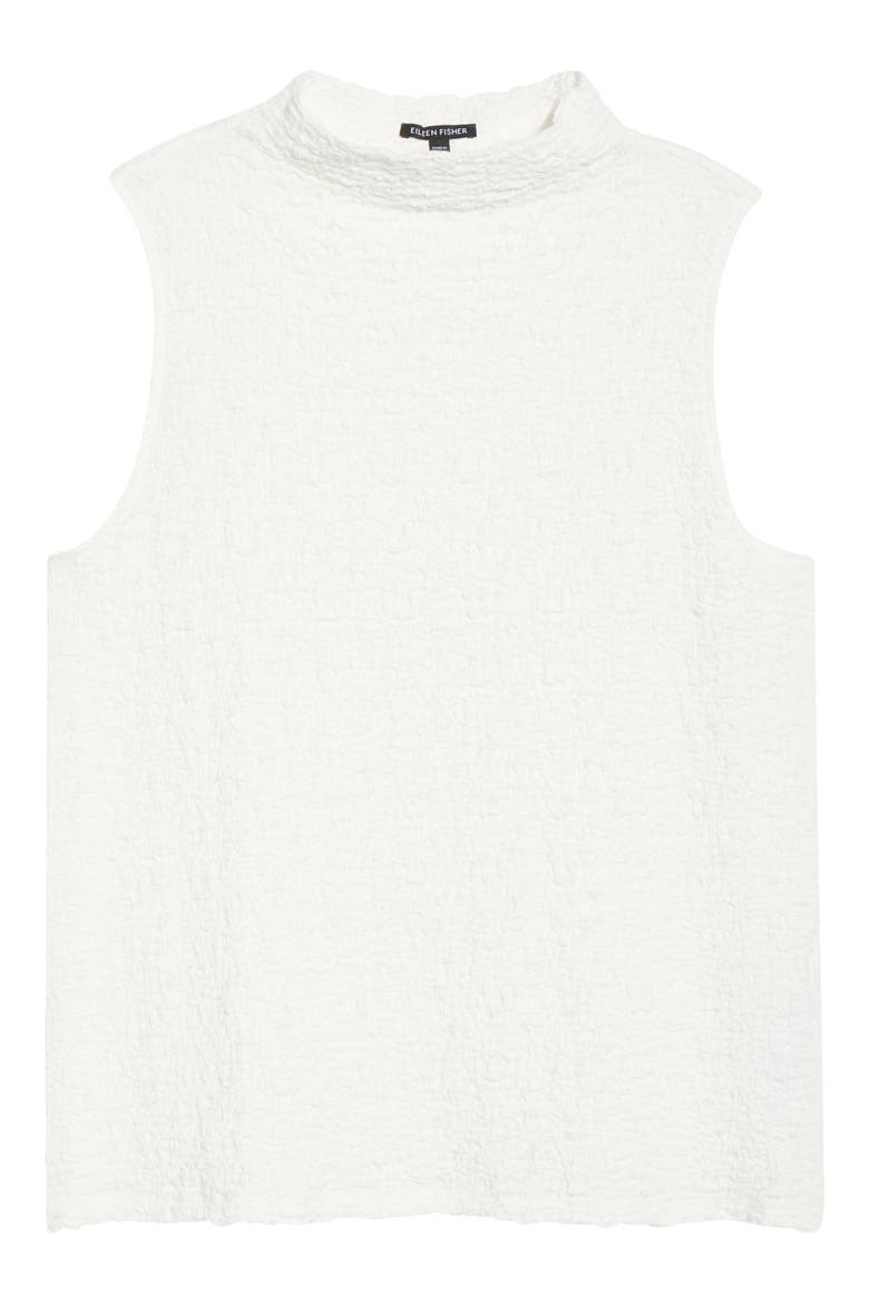 Textured Organic Cotton Blend Tank, Alternate, color, IVORY