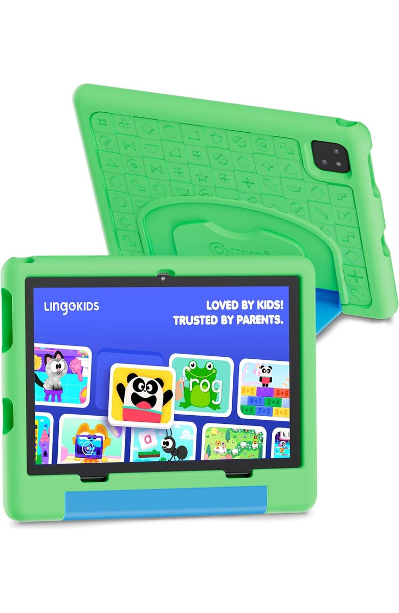 CONTIXO 10.1" Android 15 Tablet with Kids Stand Case, Main, color, Green