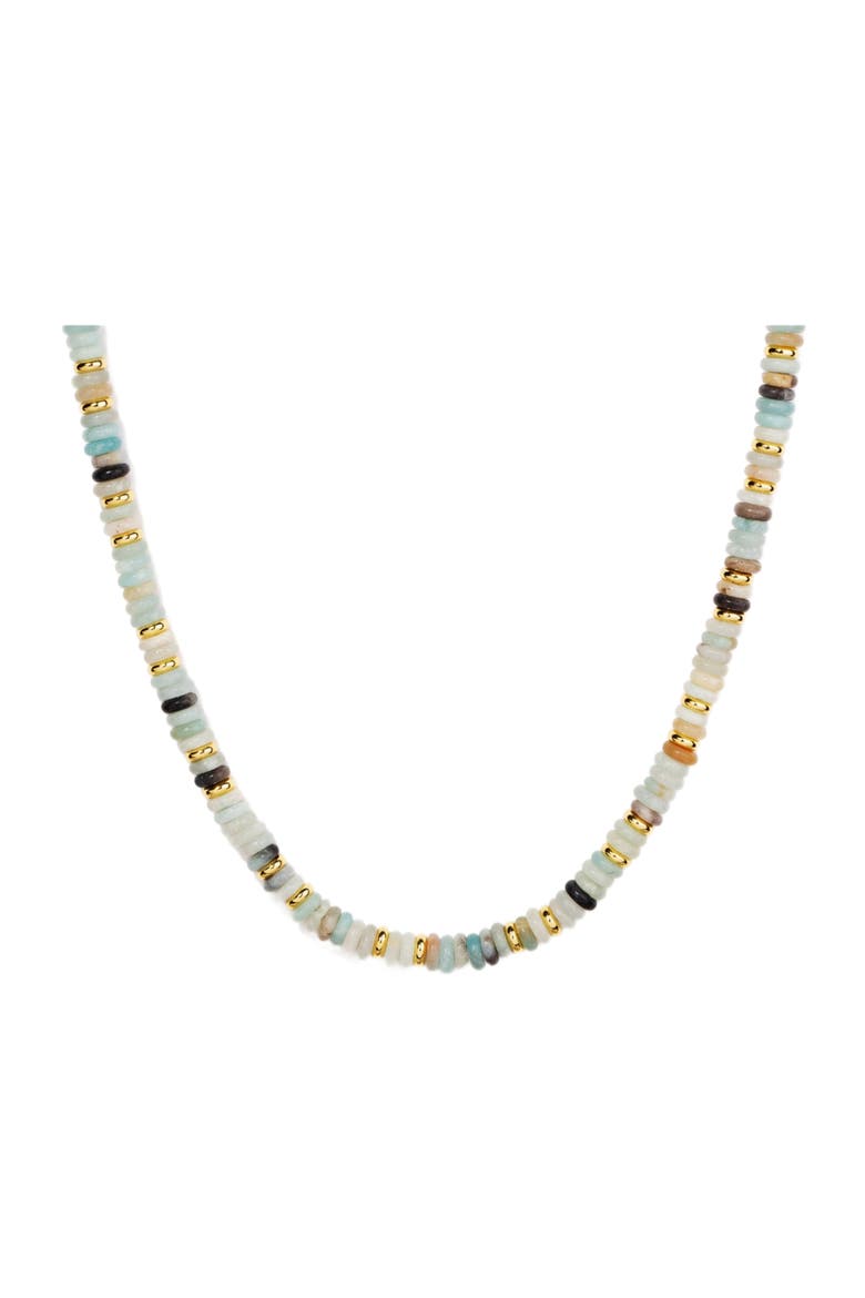 Lila Mixed Gemstone Necklace, Main, color, Green / White