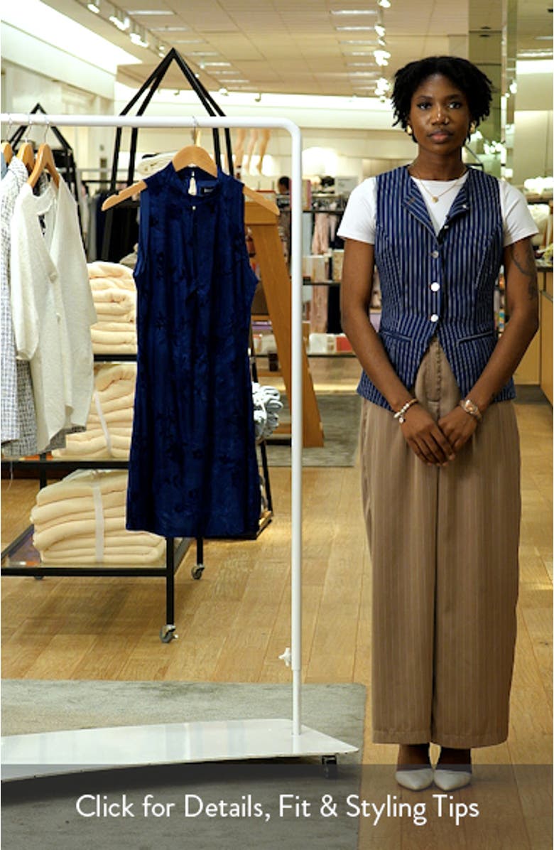 Floral Keyhole Neck Minidress, sales video thumbnail