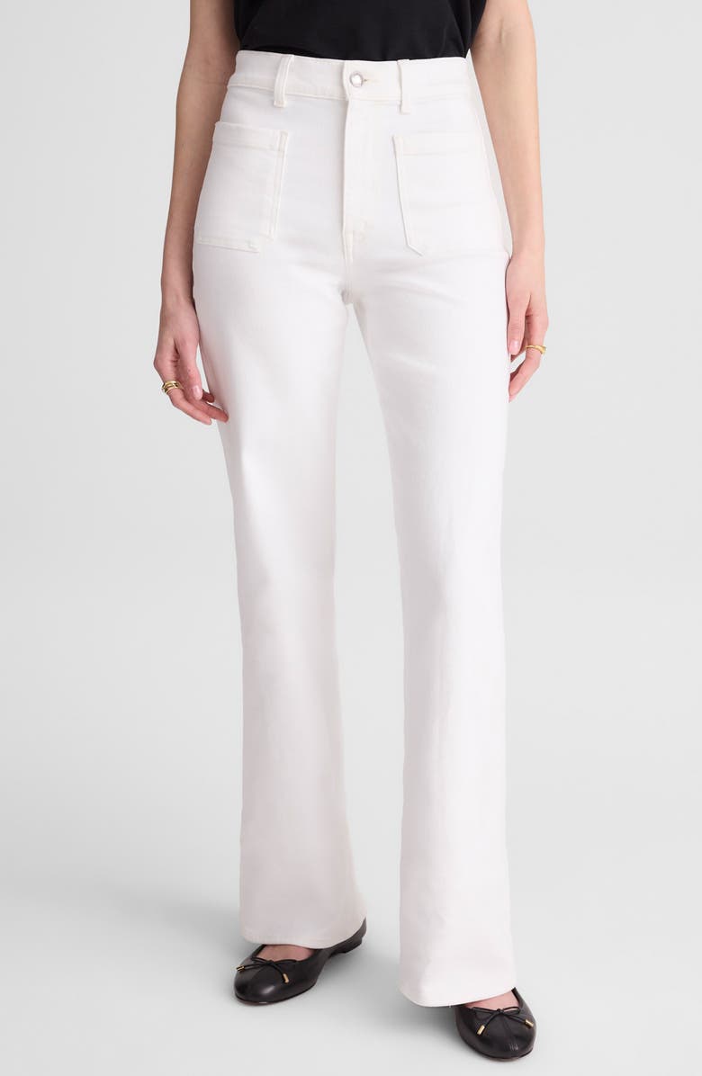 Madewell Emmy Wide-Leg Jeans, Main, color, Tile White