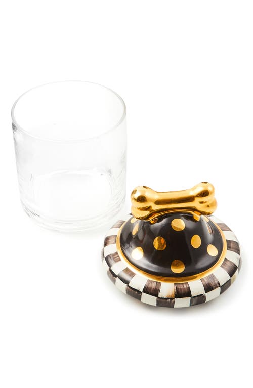 Mackenzie-childs Mackenzie Childs Courtly Check Canine Cookie Jar In Multi