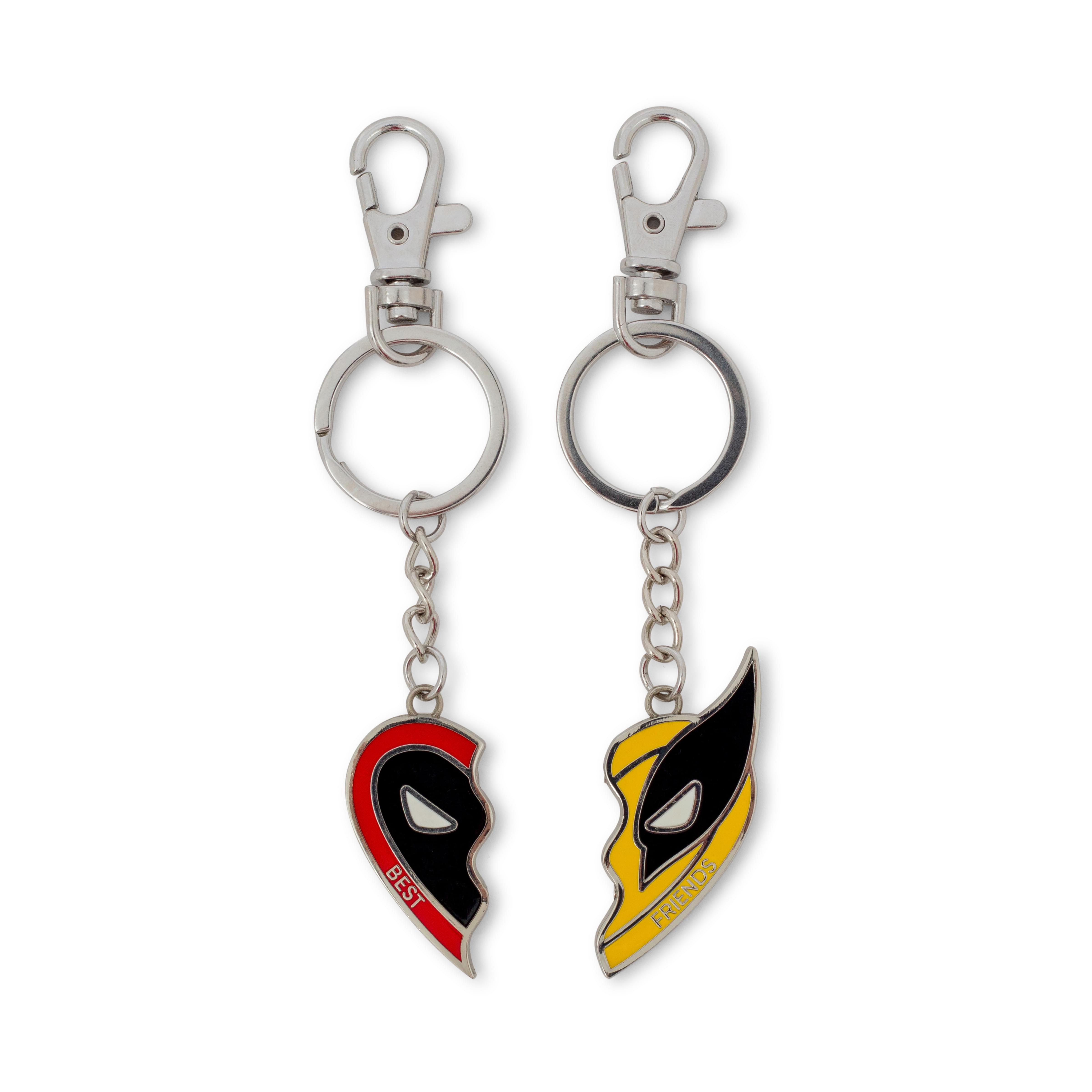 Toynk Marvel Studios Deadpool 
Wolverine "Best Friends" 2-Piece Enamel Keychain Set, Alternate, color, Red/Black