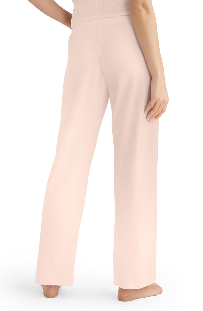Tommy John Pointelle Rib Sleep Pants, Alternate, color, Pink