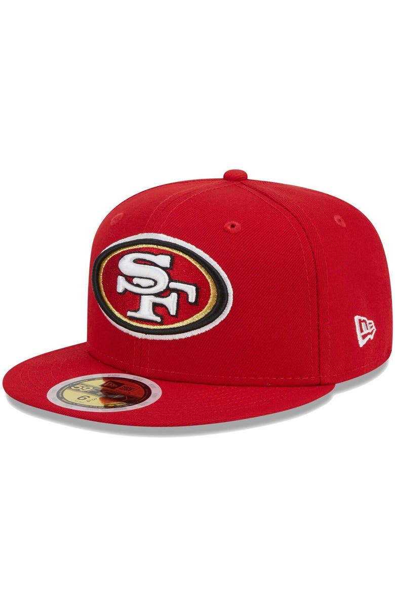 New Era Youth New Era Scarlet San Francisco 49ers Main 59FIFTY Fitted Hat, Alternate, color, Scarlet