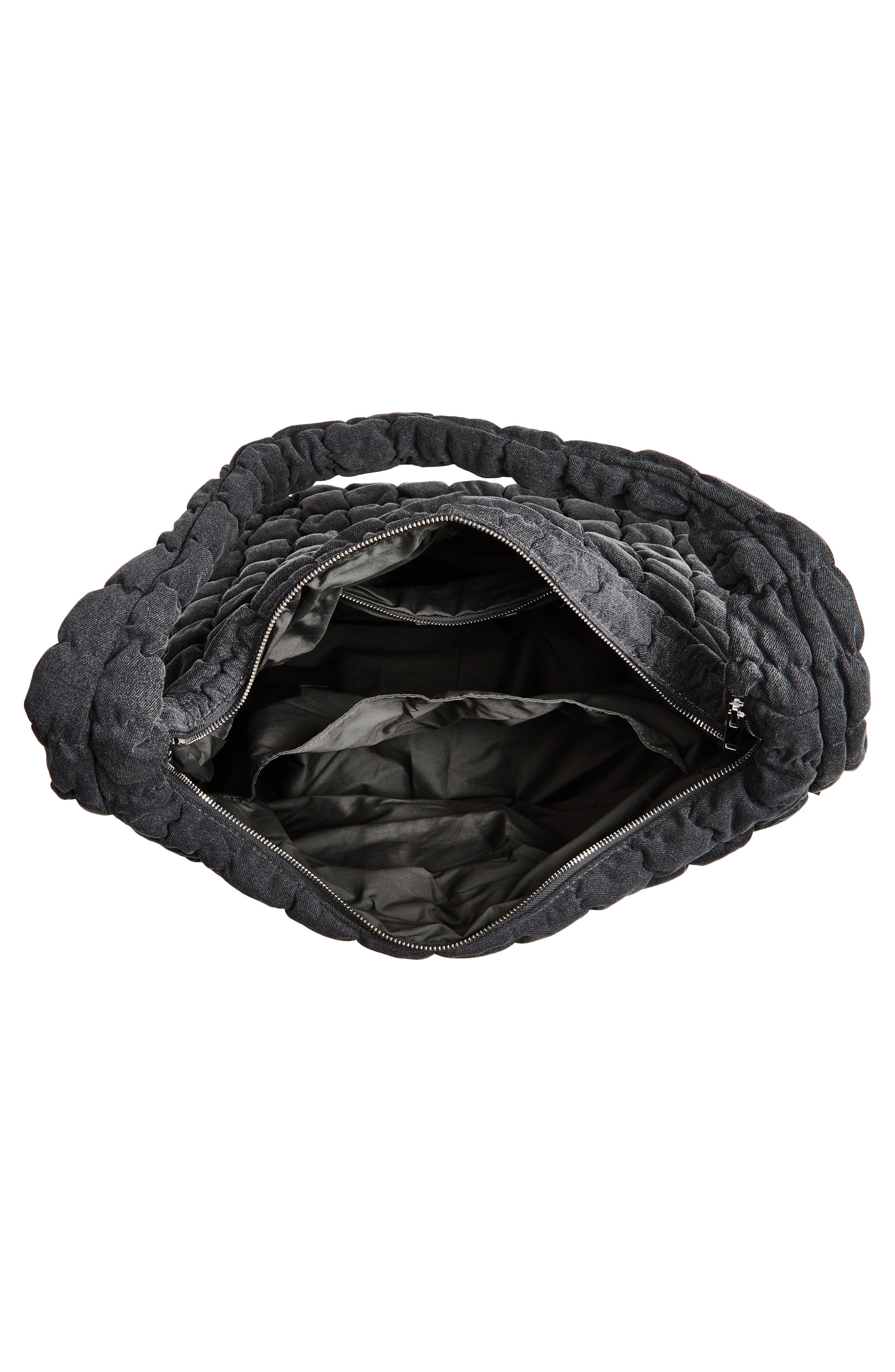 COS Oversize Quilted Recycled Polyester Crossbody Bag, Alternate, color, 