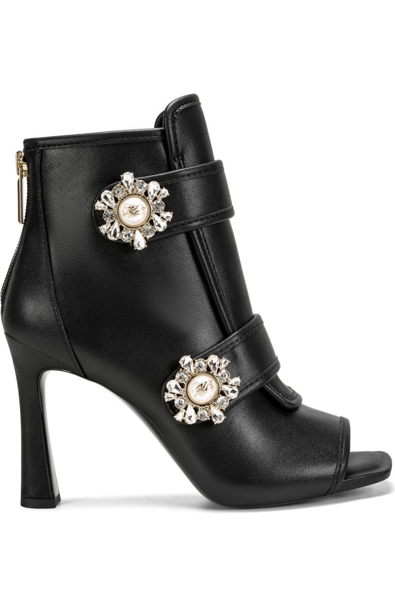 KARL LAGERFELD PARIS Dimitra Crystal Embellished Sandal, Alternate, color, Black