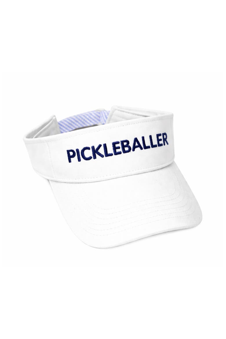 Pickleballer Visor, Main, color, White