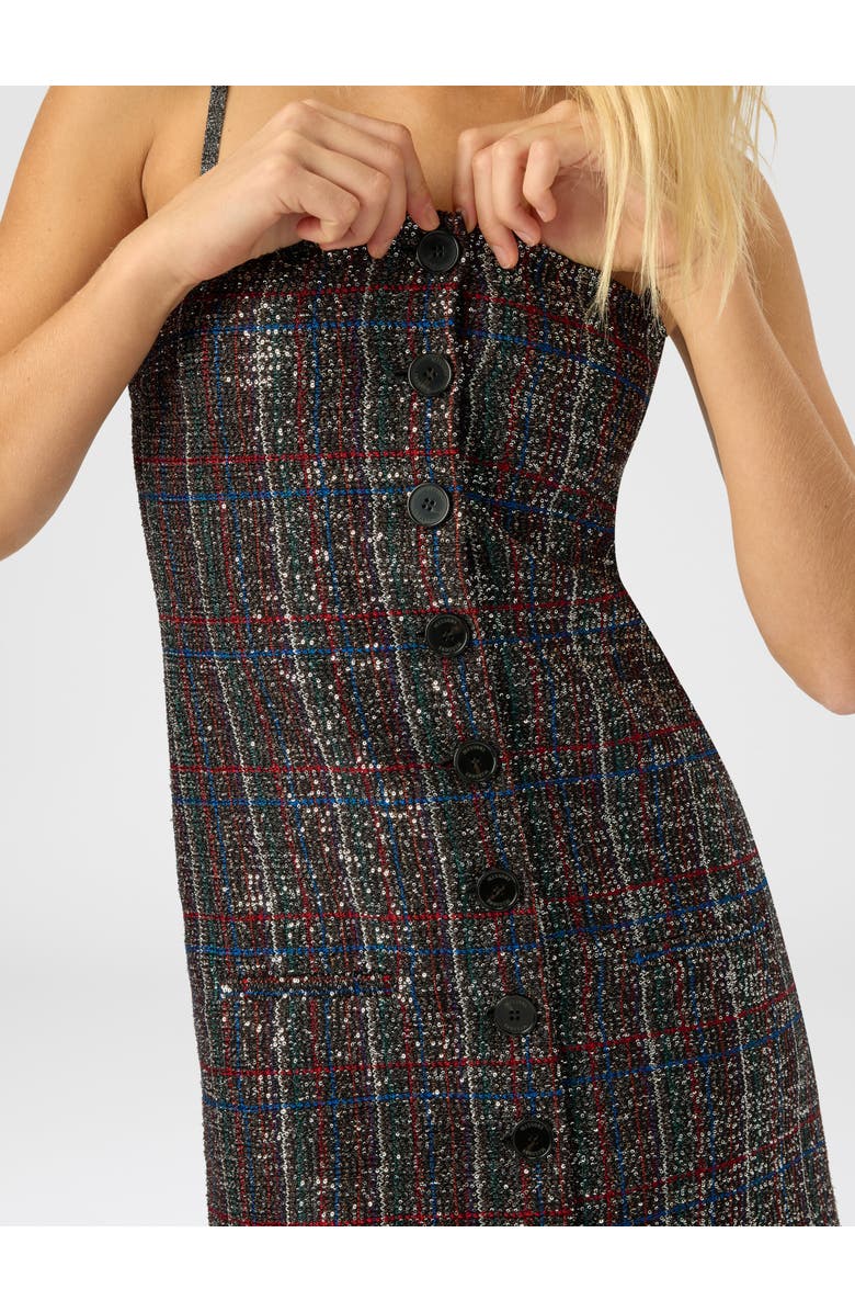 Missoni Mini Button-up Dress With Check Pattern, Alternate, color, Multicoloured