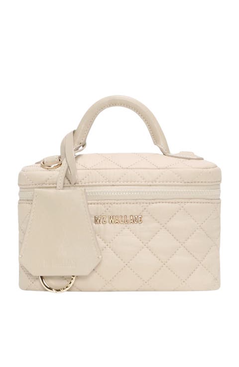 Metro Quilted Nylon Train Case Crossbody Bag