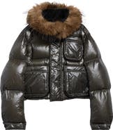 Sacai Crop Down Hooded Puffer