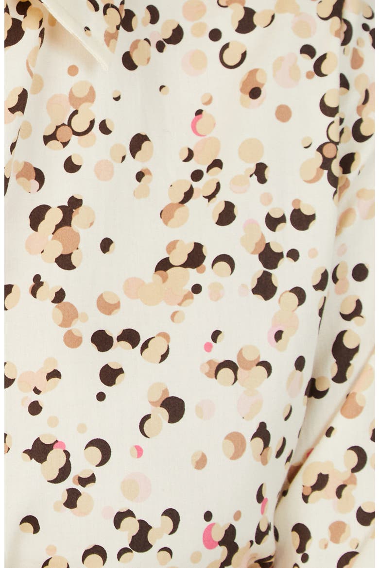 Davis Layer Dots Cotton Button-Up Shirt, Alternate, color, BIRCH WOOD