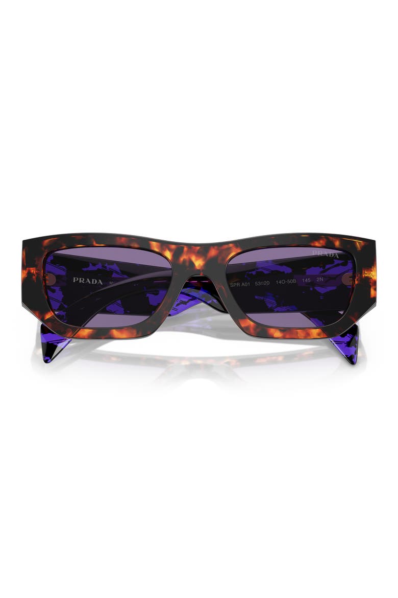 53mm Pillow Sunglasses, Alternate, color, HAVANA