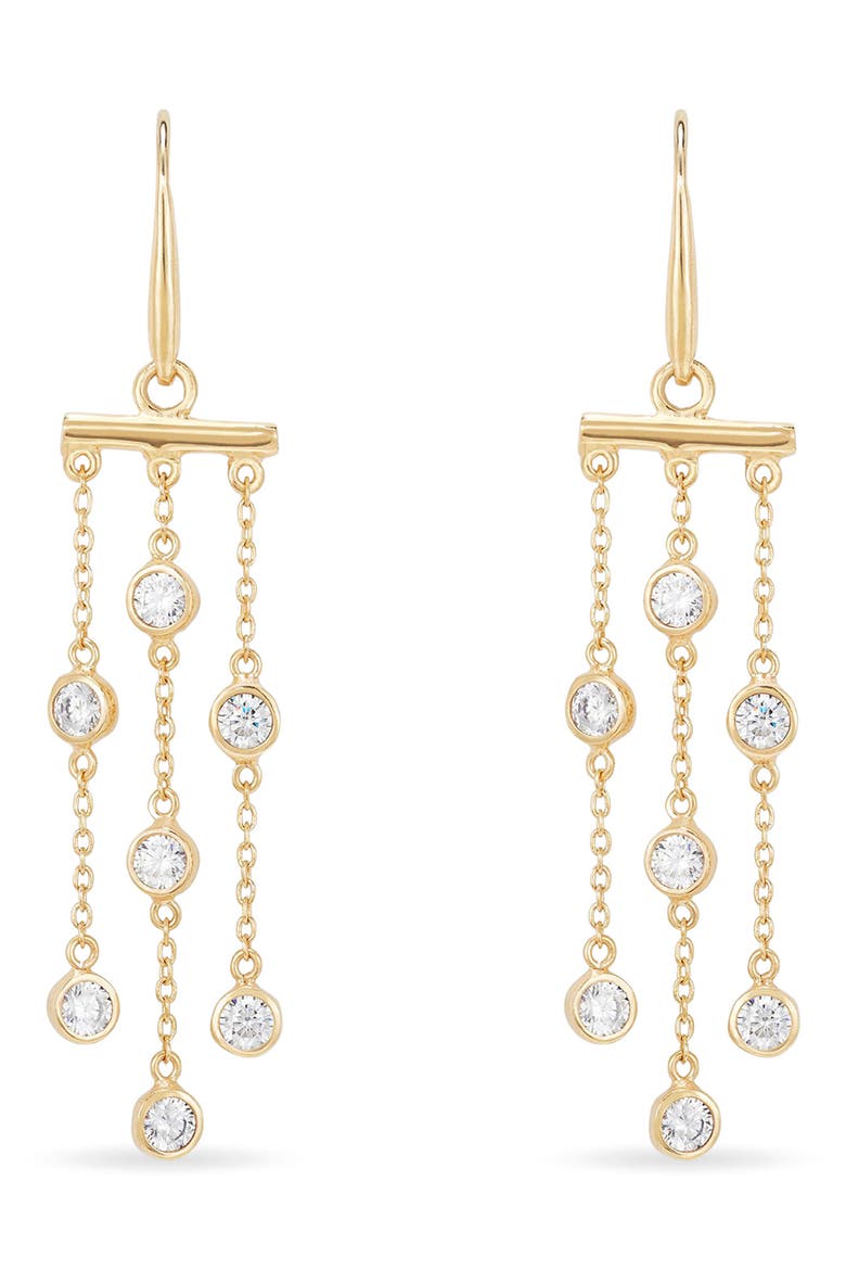 Orsay Drop Earrings, Alternate, color, CLEAR CZ