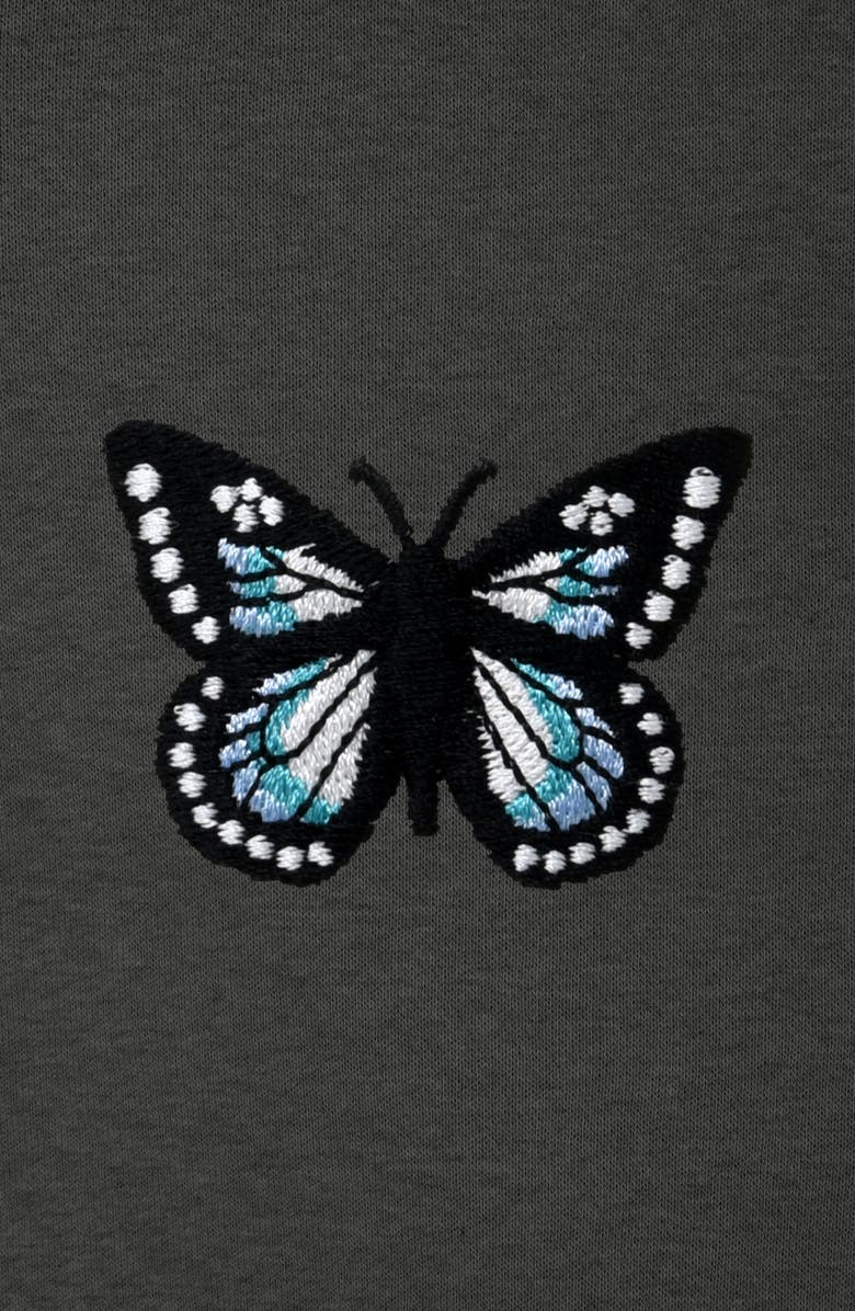 Dalix Womens Butterfly Midweight Fleece Jogger Pant, Alternate, color, Charcoal Htr