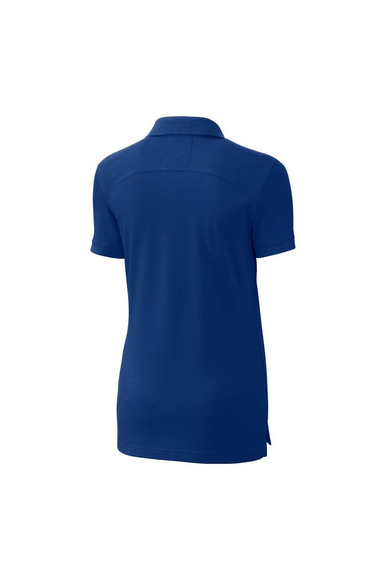Women's Cutter & Buck  Royal SMU Mustangs Vault DryTec Advantage Tri-Blend Pique Womens Polo, Alternate, color, Royal