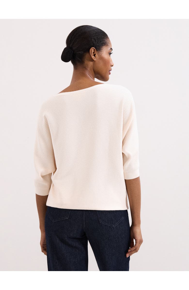 Phase Eight Giana Ribbed Jumper, Alternate, color, Natural
