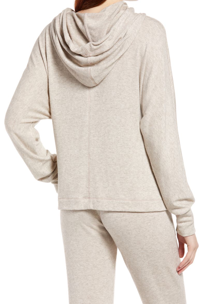 Knit Maternity Hoodie, Alternate, color, OATMEAL