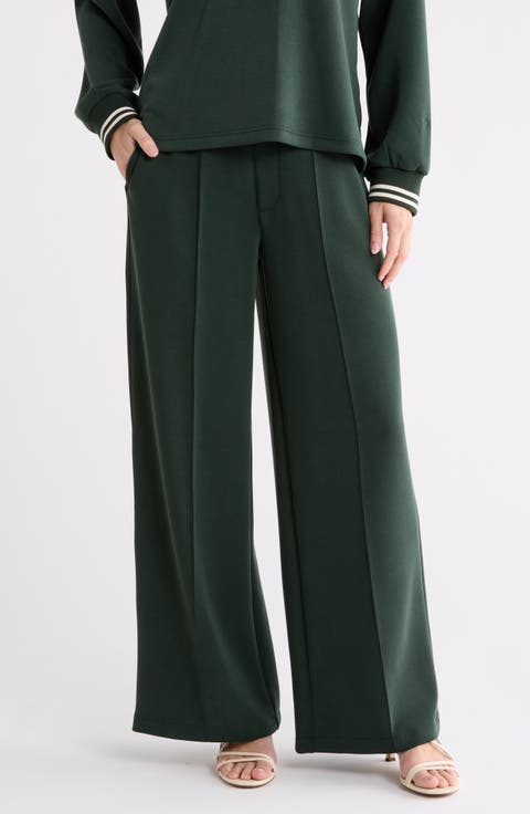 Wide Leg Pintuck Pants