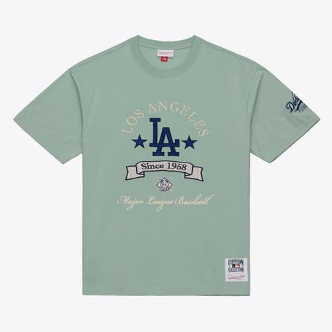 Men's Mitchell & Ness Green Los Angeles Dodgers Yacht Rock T-Shirt