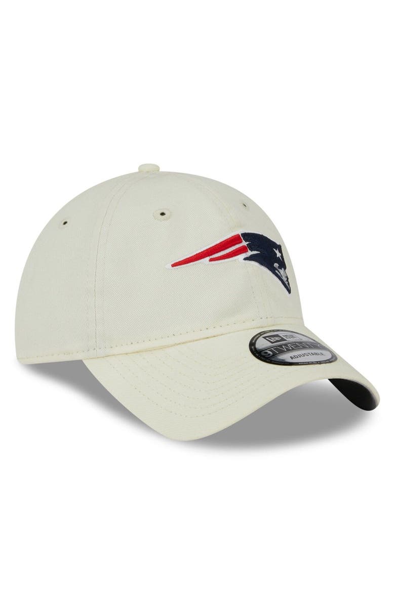 New Era Men's New Era Cream New England Patriots Core Classic 2.0 9TWENTY Adjustable Hat, Alternate, color, 