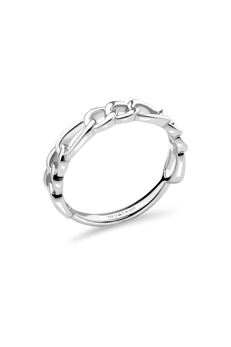 Figaro Link Ring, Alternate, color, SILVER