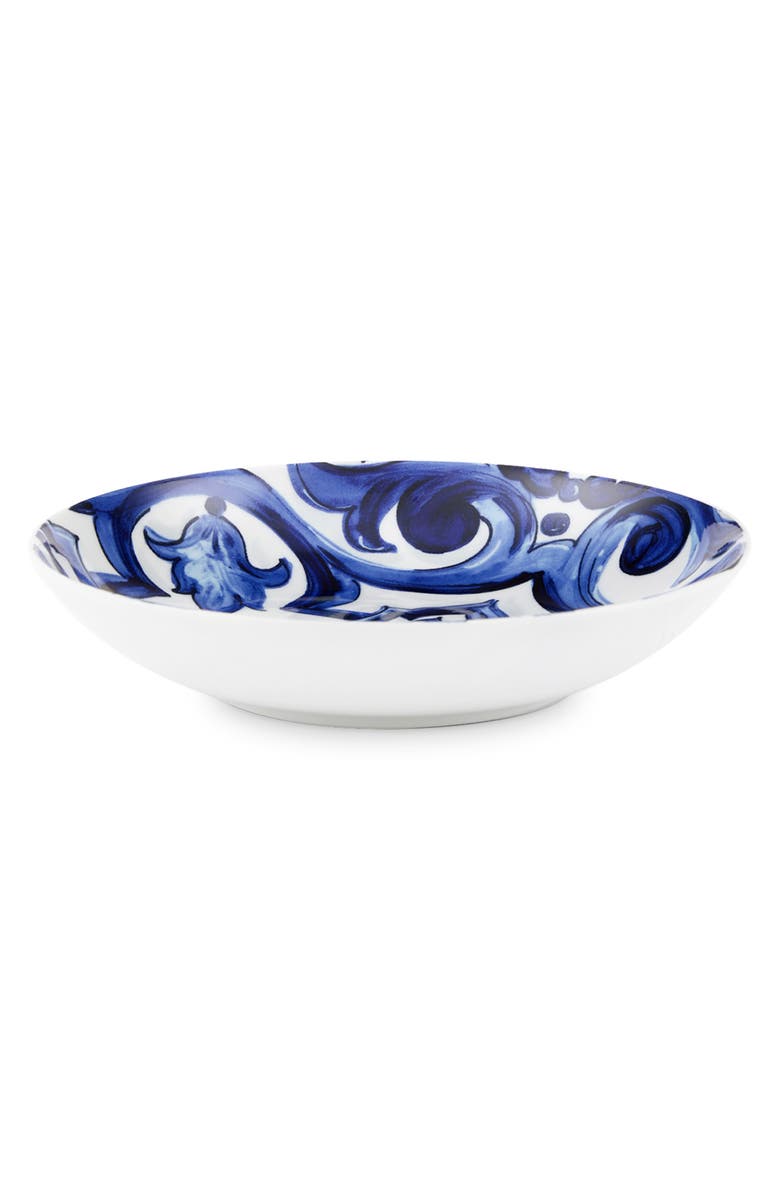 Dolce&Gabbana Blu Mediterraneo Stella Porcelain Set of 2 Soup Bowls, Alternate, color, Light Blue
