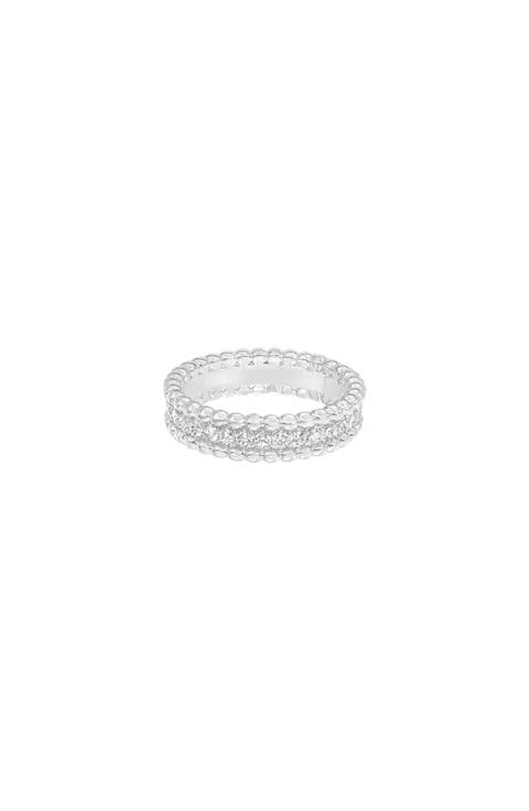 Jena Sparkle Wide Band Ring Trendy Unique Style