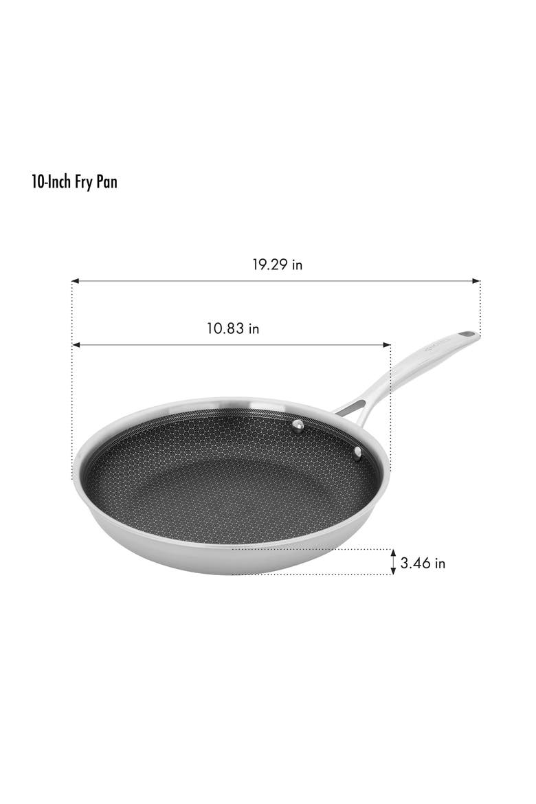 Paradigm 10-Piece Ceramic Stainless Steel Cookware Set, Alternate, color, STAINLESS STEEL