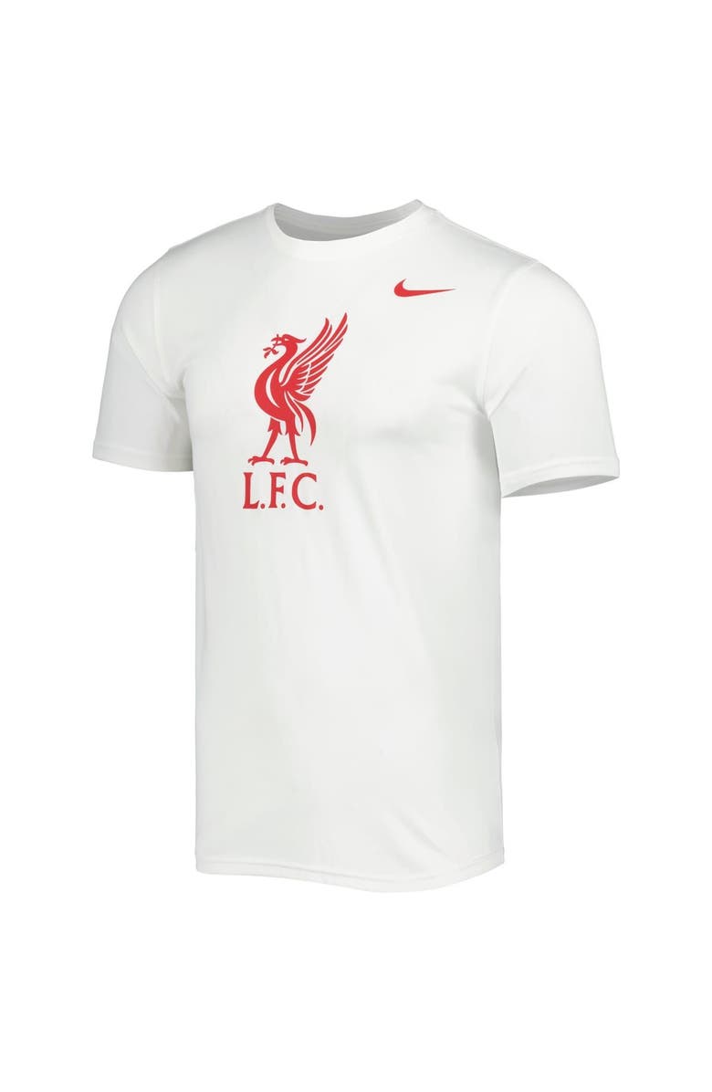 Nike Men's Nike White Liverpool Primary Logo Legend Performance T-Shirt, Alternate, color, 