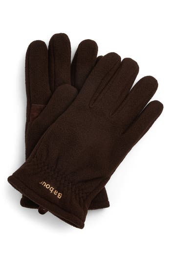 Barbour Coalford Gloves In Brown