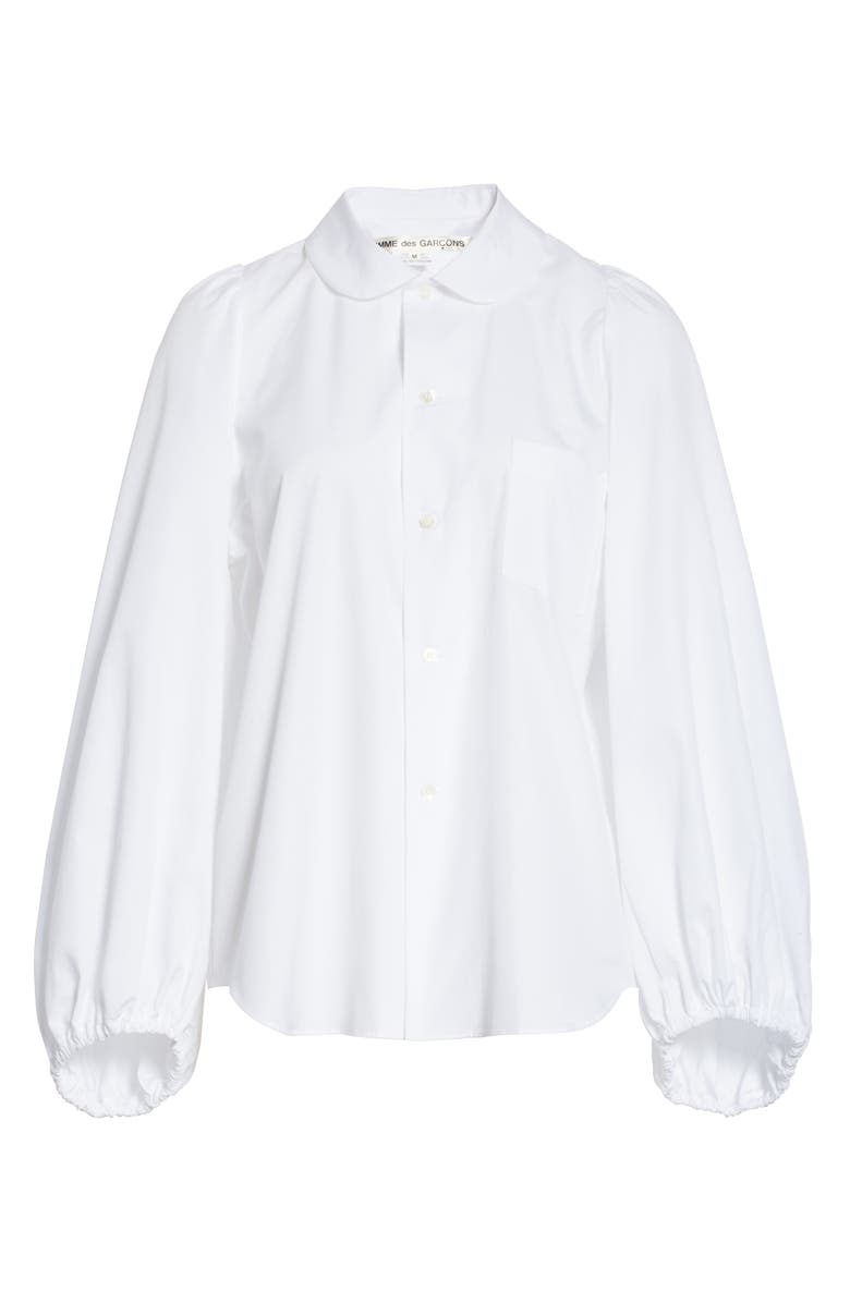 Comme des Garçons Balloon Sleeve Blouse, Alternate, color, 