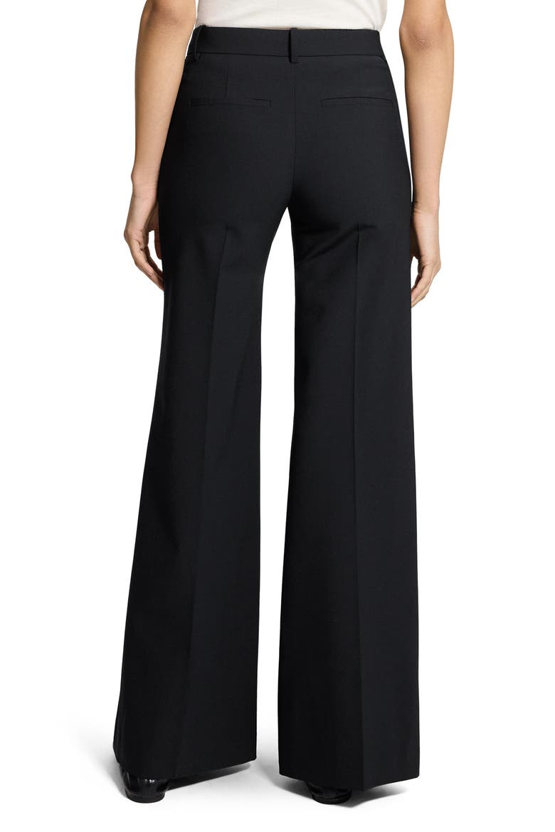 Mid Rise Stretch Wool Flare Pants, Alternate, color, BLACK - 001