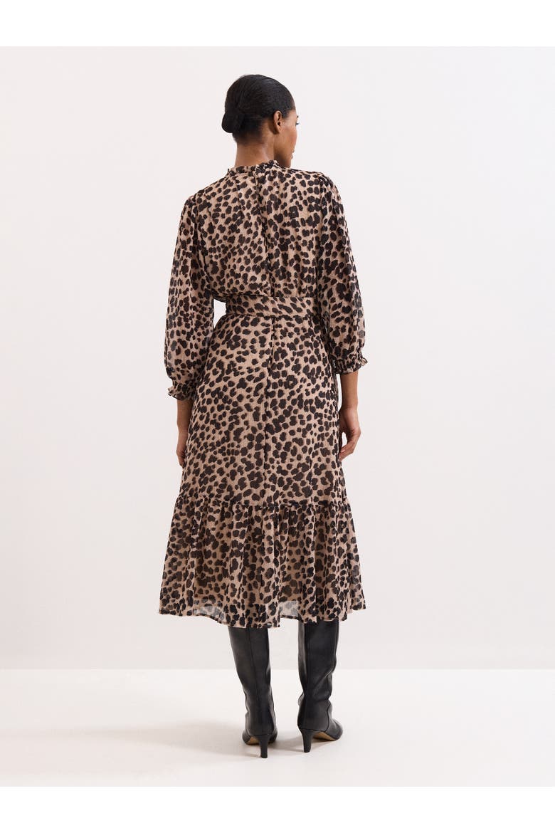 Carra Leopard Midi Dress, Alternate, color, Multi