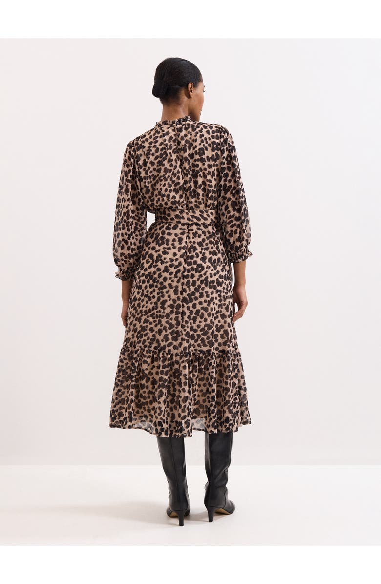 Phase Eight Carra Leopard Midi Dress, Alternate, color, Multi