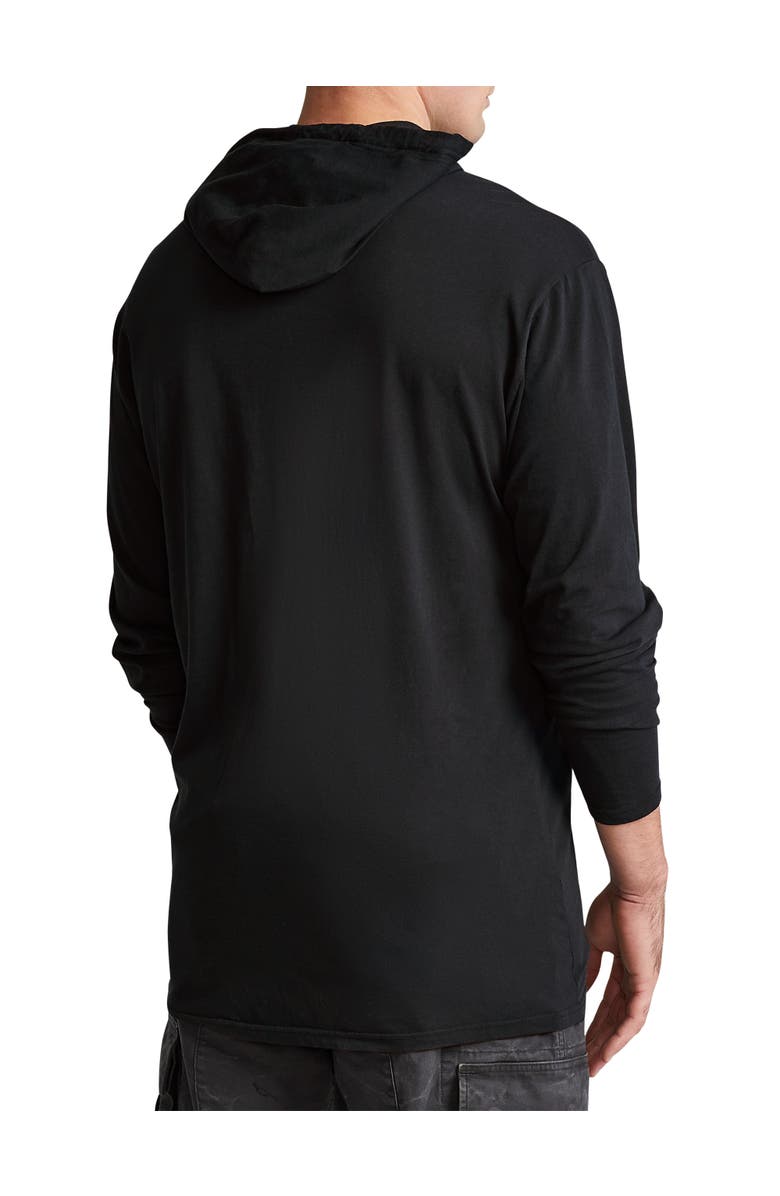 Polo Ralph Lauren Big & Tall Jersey Hooded Long-Sleeve T-Shirt, Alternate, color, Polo Black