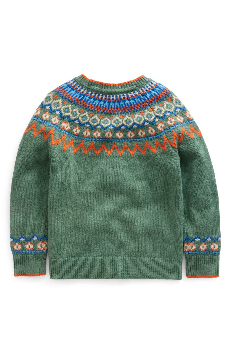 Mini Boden Kids' Fair Isle Crewneck Sweater, Alternate, color, 