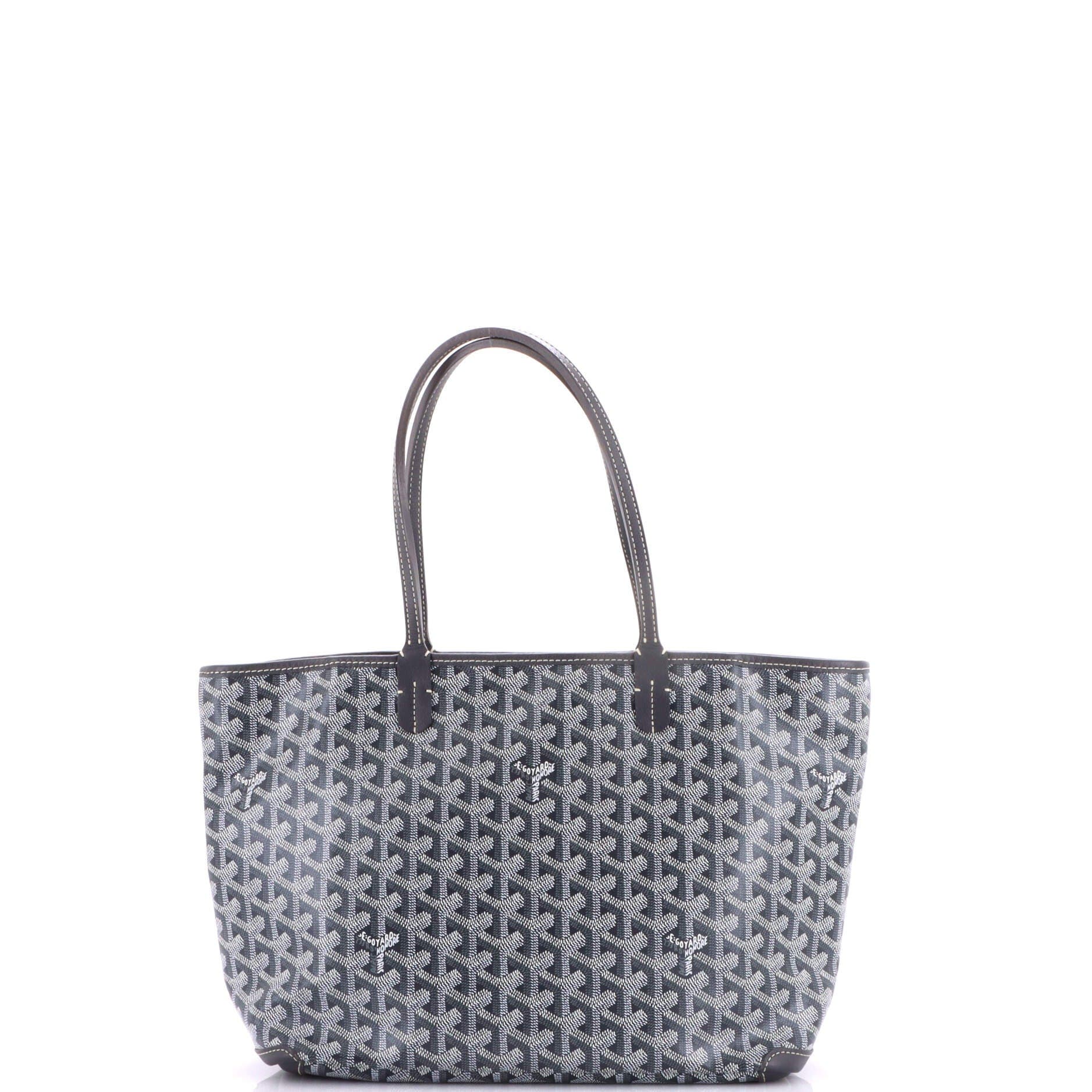 Pre-Owned Goyard Artois Tote Coated Canvas PM, Alternate, color, Gray
