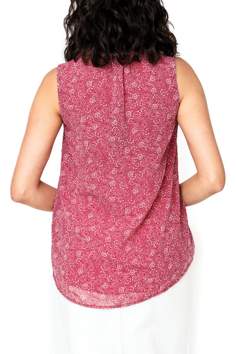 Respect the Ruffle Floral Sleeveless Top, Alternate, color, MAGENTA