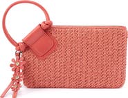 HOBO Sable Straw & Leather Wristlet