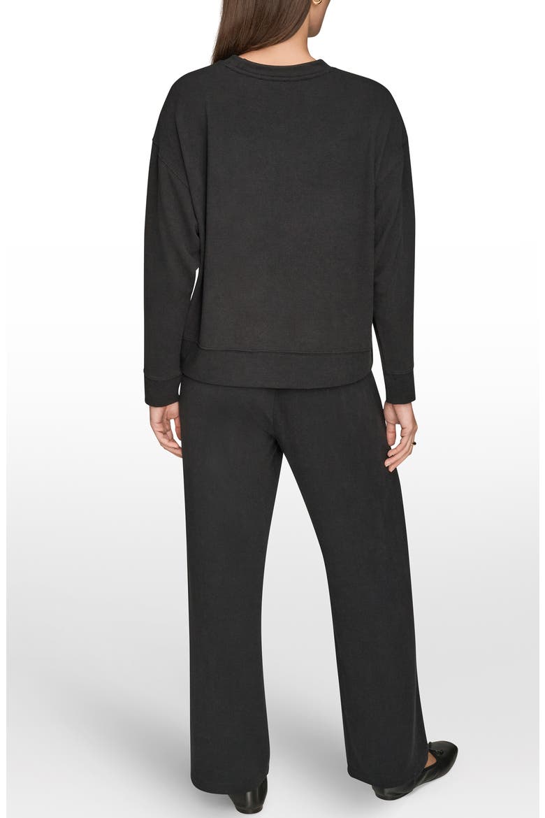 Dropped Shoulder Sweatshirt, Alternate, color, BLACK