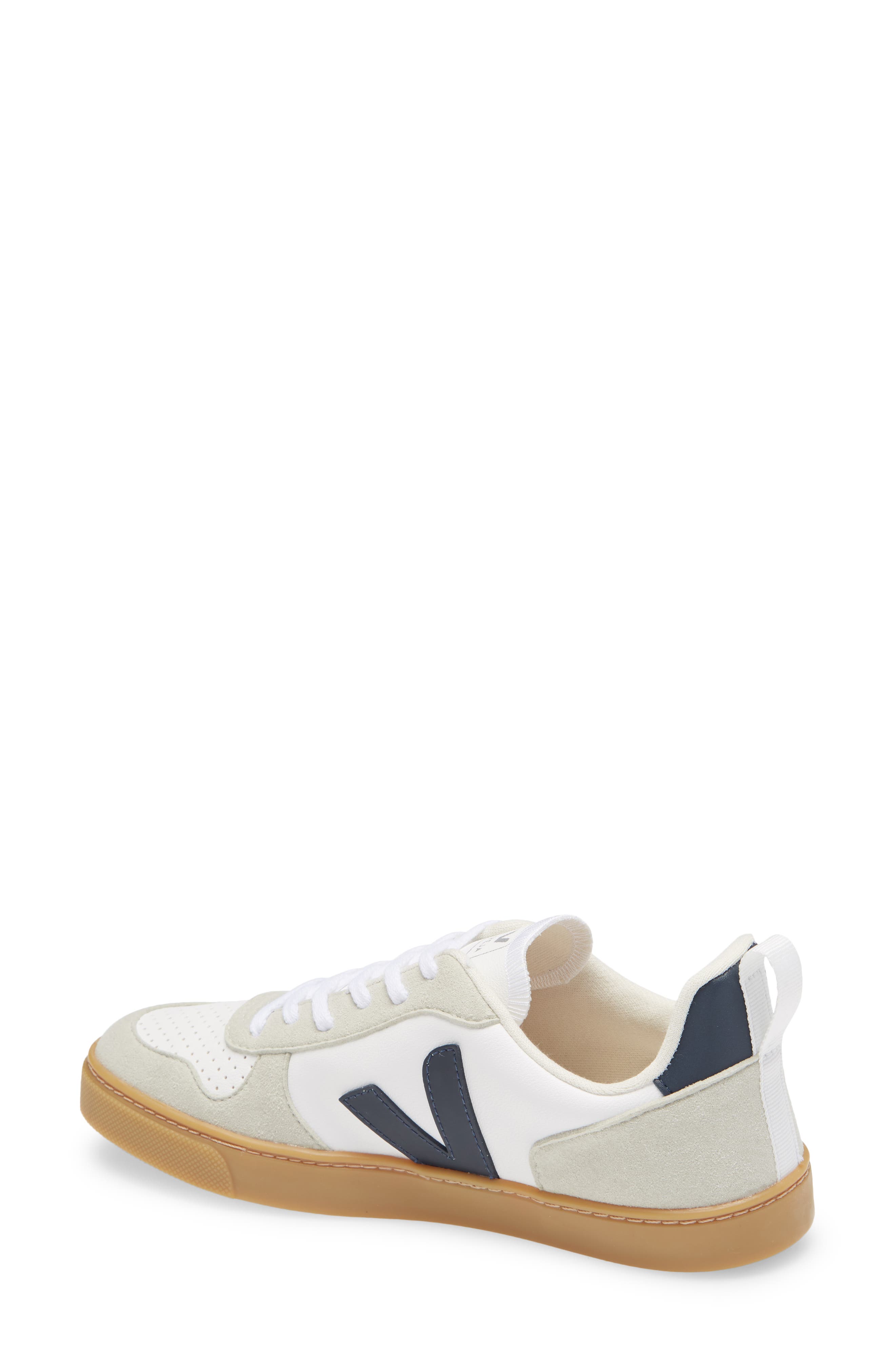 V-10 Lace-Up Sneaker, Alternate, color, WHITE/ WHITE