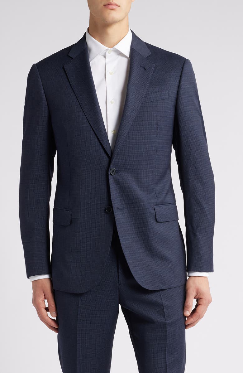 Emporio Armani Micro Houndstooth Check Wool Suit, Alternate, color,