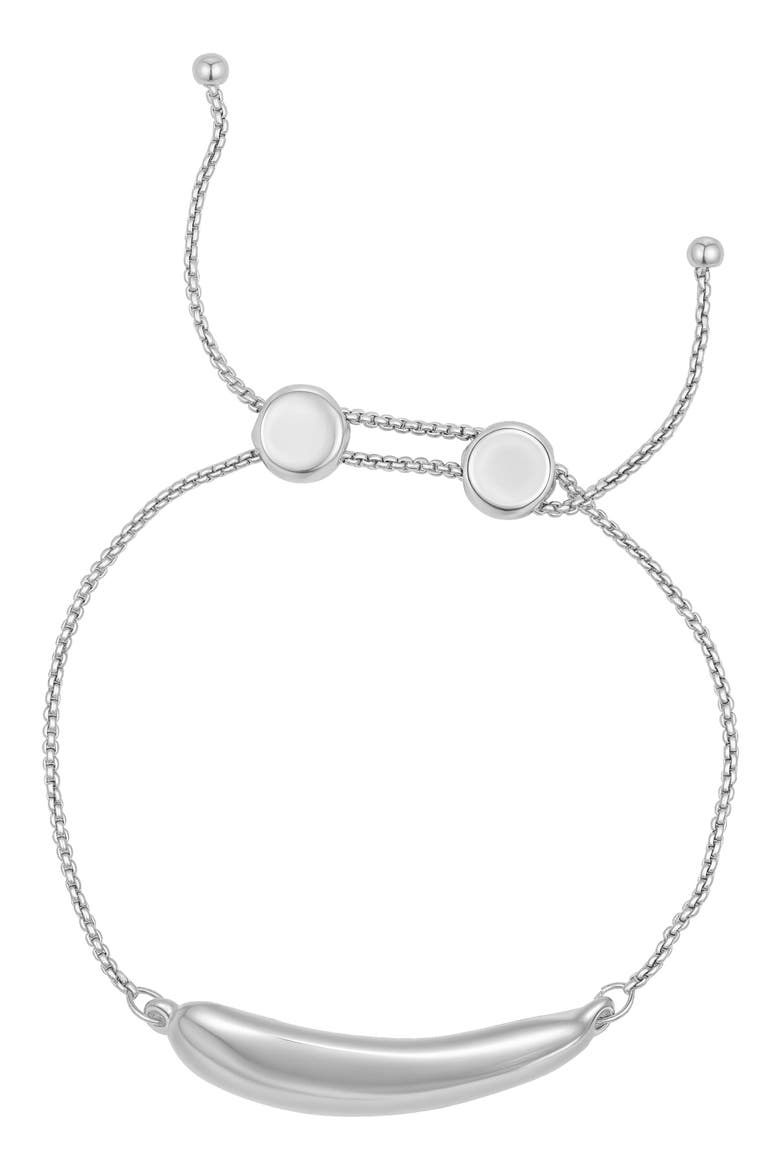Nugget Slider Bracelet, Alternate, color, SILVERTONE