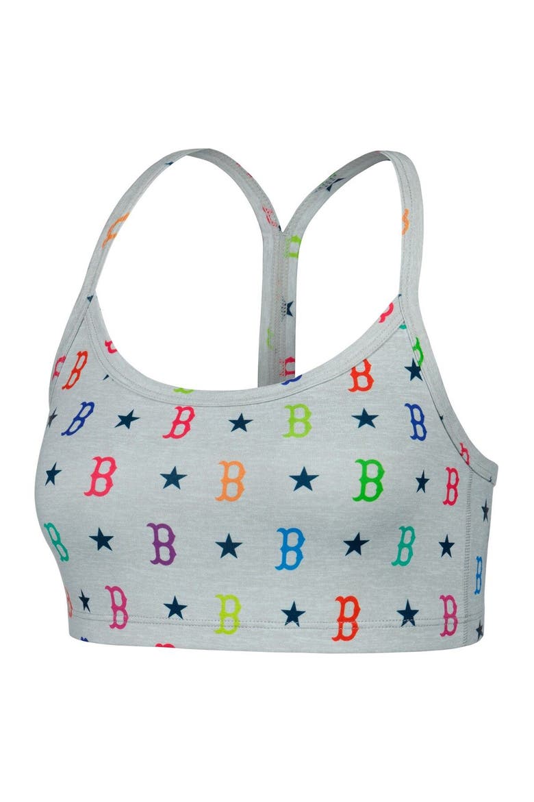 Women's Terez Gray Boston Red Sox TLC Rainbow Bra, Alternate, color, Gray