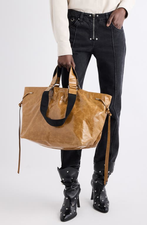 Isabel Marant Wardy Leather Shopper Tote In Brown